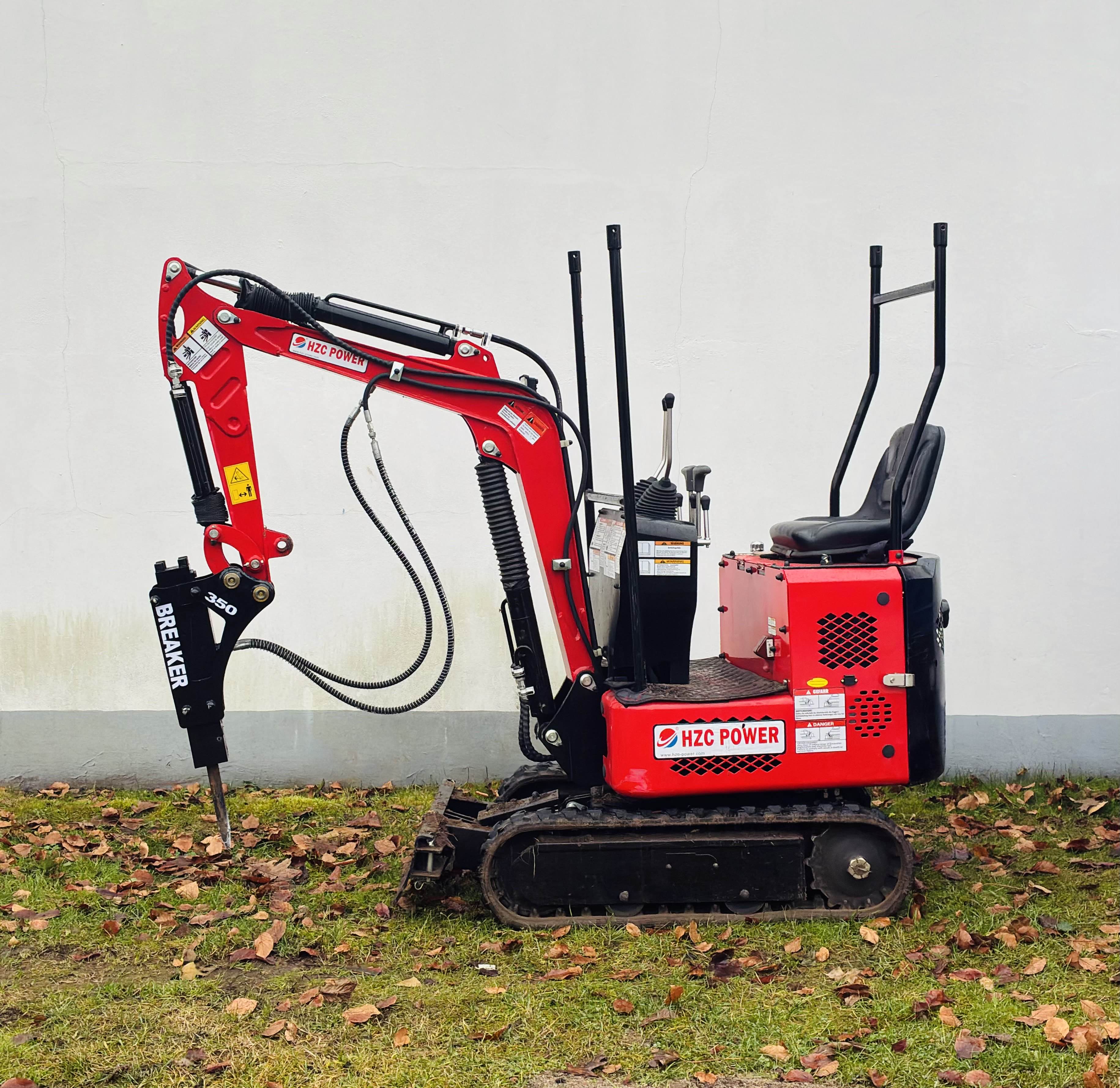 Mini-Bagger Arbeiten